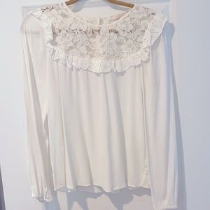 Wayf Lace neck top